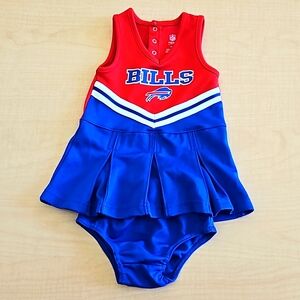 Buffalo Bill's NFL Apparel Toddler Cheerleader Dress with Bloomers Set